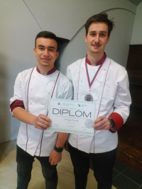 Úspěch žáka Hotelové školy, Plzeň, U Borského parku 3 na odborné soutěži Gastro junior Bidfood CUP 2023